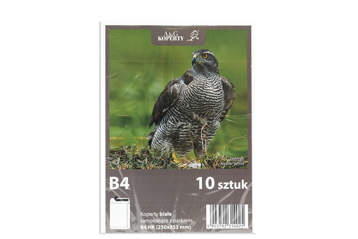 Koperta B4/10szt. HK biała